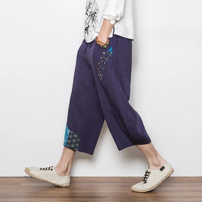 MRDONOO мужские свободные льняные шорты богемные повседневные до колен 2018 M 5XL|short