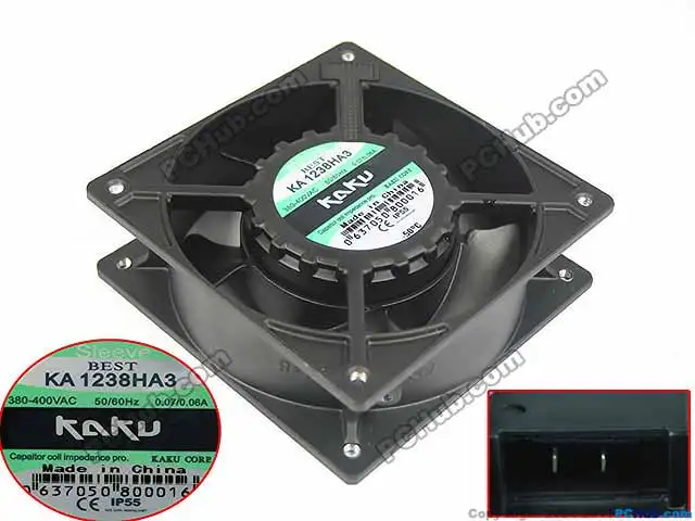 Охлаждающий вентилятор для сервера Kaku KA1238HA3 AC 400 в 120 А 120x38 мм|square fan|server fankaku fan |