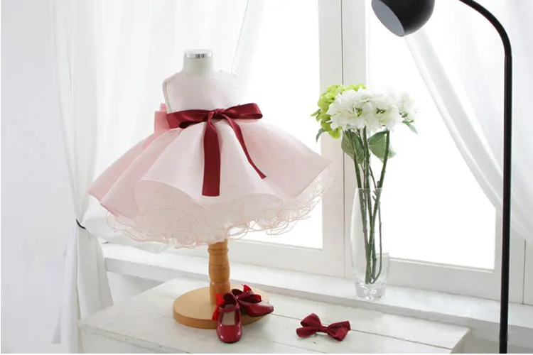 Платье для крещения маленьких девочек наивысшего качества платье дня рождения