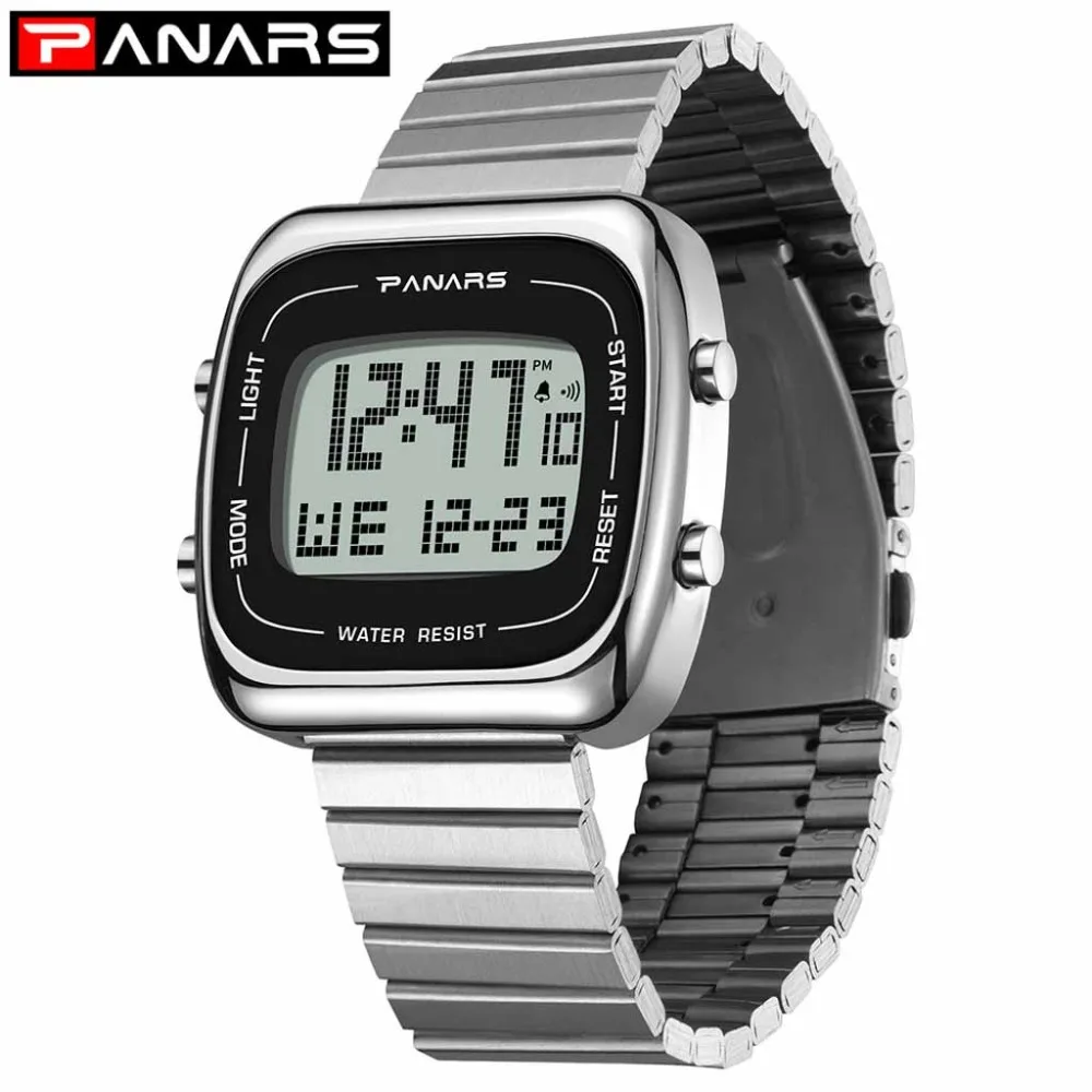 

Hot Selling PANARS Men Multi-Function Watch Digital Watch Date Timing Alarm Clock Sports Casual Electronics Watch Top Brand @50