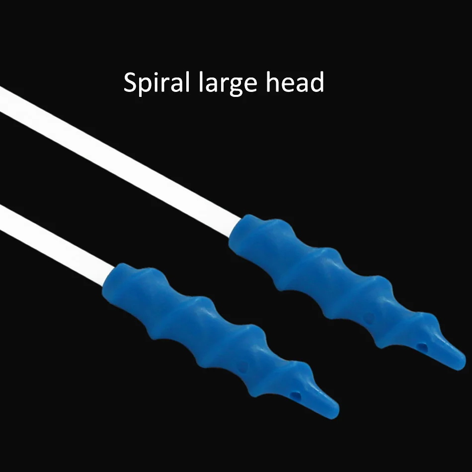 Spiral head 50 шт., катетер для искусственного осеменения свиней, ветеринарный одноразовый vas deferens, мультипарная желтая губчатая головка, спиральная головка - Цвет: Spiral head