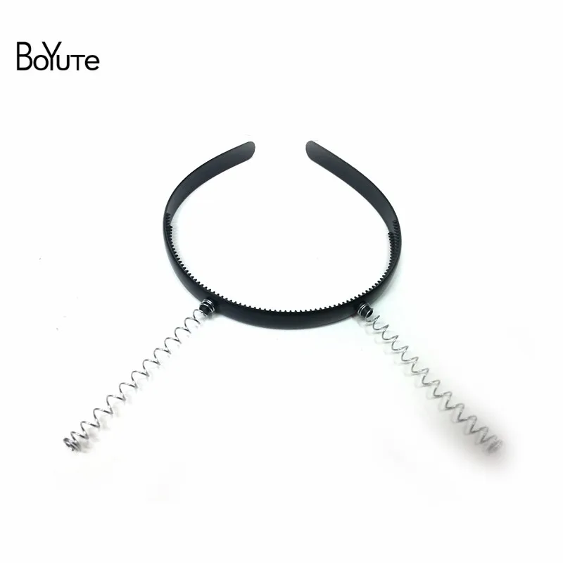 

BoYuTe 10Pcs 12MM Width Plastic Hair Band Base with Spring Diy Hand Made Hairband Hair Accessories for Masquerade