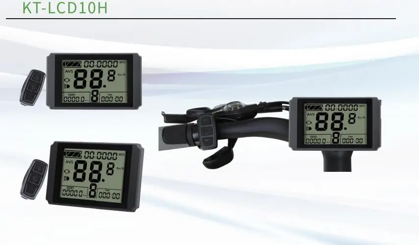 ЖК-дисплей KT- LCD 10 kt 10Y ebike 24V 36V 48V интеллектуальная черная панель управления