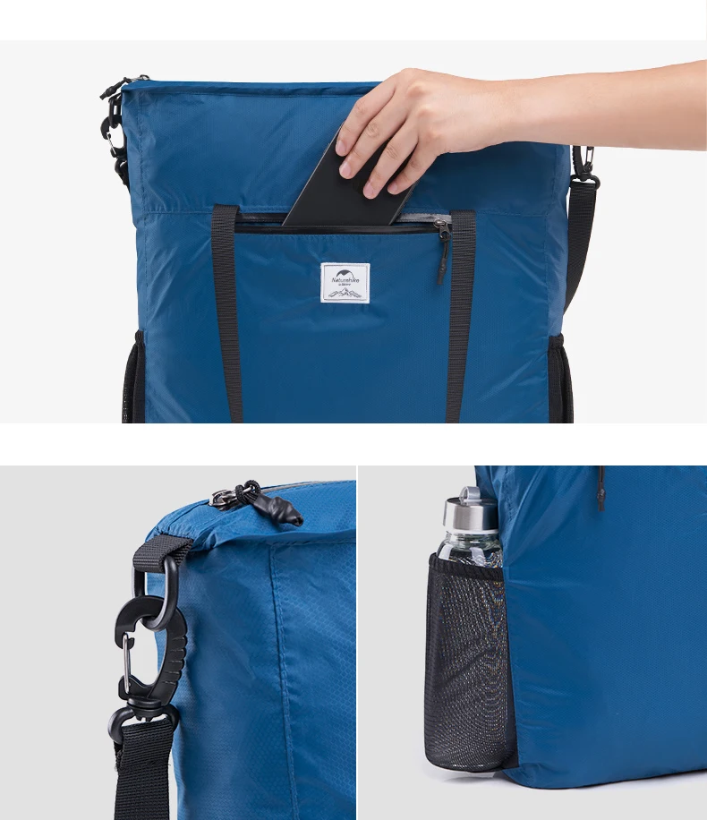 NatureHike новая уличная сумка мужская дорожная сумка женская сумка на плечо Ультралегкая упаковочная сумка для отдыха шоппинг многоразовые 14L 3 цвета
