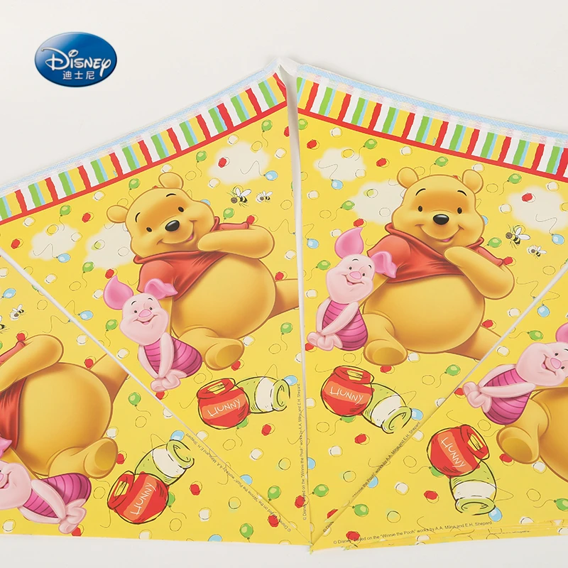 

2.8M Flag Banner Pennants Winnie the Pooh Kids Girls Boys Favor Happy Birthday Party Supplies Decoration