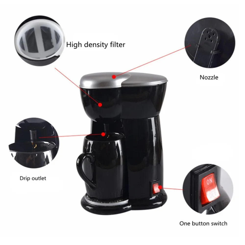 Mini Coffee Makers Electric Automatic Steam Machine For Home Cafe Making Maker Handheld Espresso | Бытовая техника