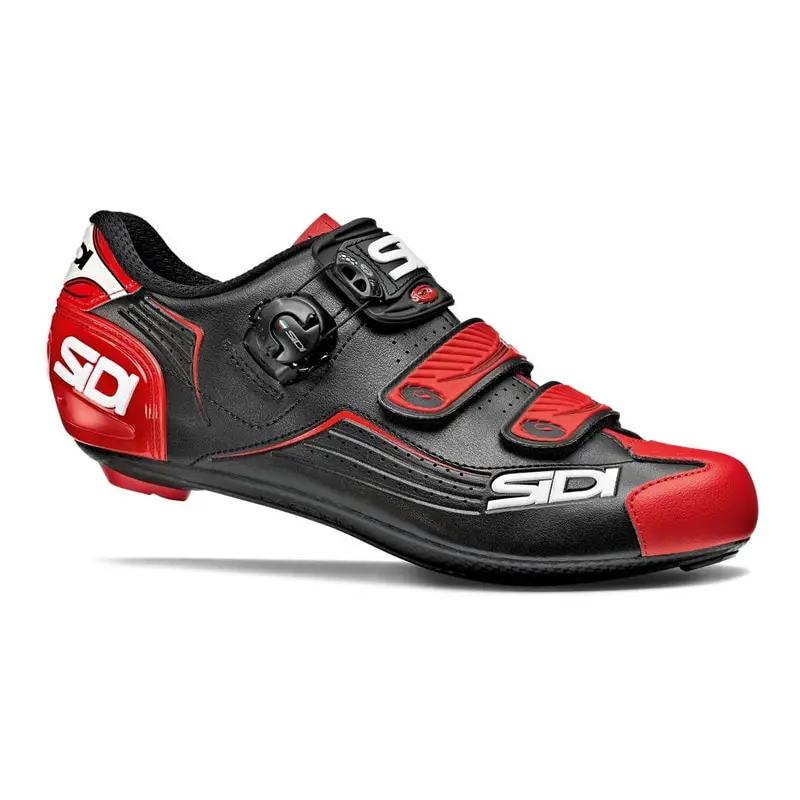 Black-Red Sidi AlBA дорожная обувь, велосипедная обувь из углеродного волокна - Цвет: Black-Red