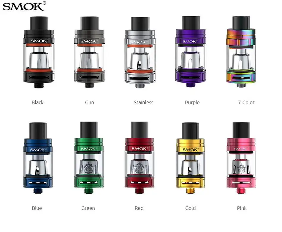 Электронная сигарета Smok TFV8 детский бак 3 мл/2 мл топ-наполнение Регулируемый