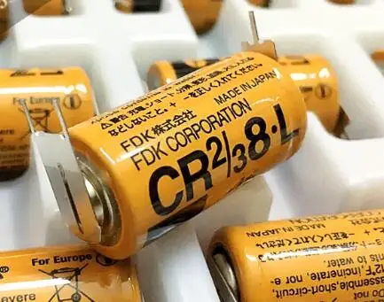 2 шт. новый оригинальный с ножками для пайки CR2/3 8.L 3V литиевая батарея PLC FDK CR2/38.L