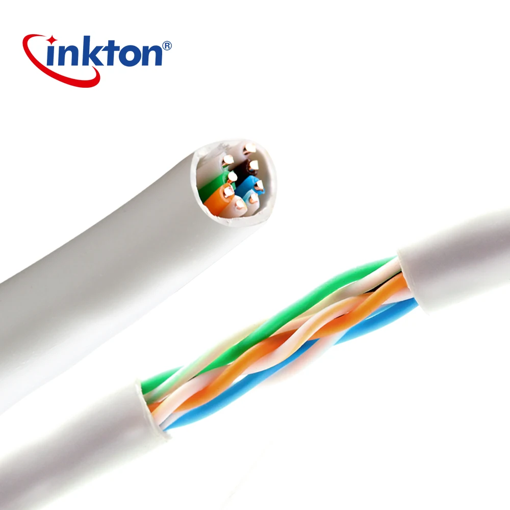 Inkton кабель Ethernet Cat5e UTP Oxyen Бесплатная Медь витая пара для домашней сети Engineering