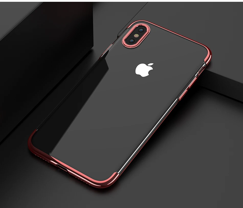 FLOVEME ультра тонкий чехол для телефона для iPhone 6 6 S 7 8 Plus X прозрачный мягкий силиконовый чехол для мобильного телефона для iPhone 8 7 6 6 S Plus X