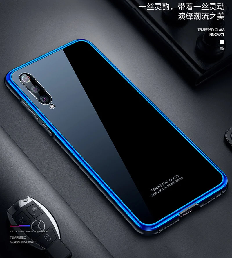 Чехол из закаленного стекла Bitingly для Xiaomi Mi 9 9 SE, съемный металлический бампер, задняя крышка для Xiaomi Mi 9SE, Жесткий Чехол