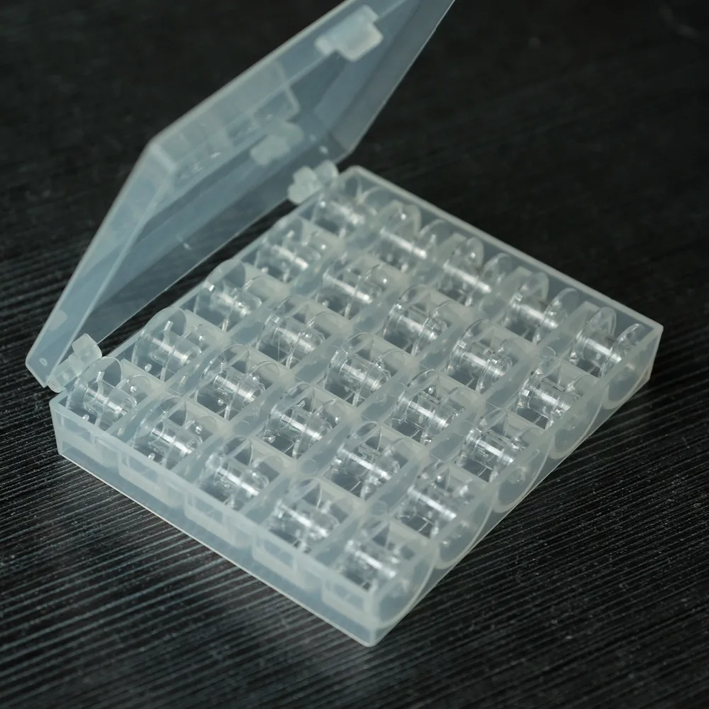 Пластиковые пустые стеклянные катушки 25 шт. прозрачные пластиковые чехлы для