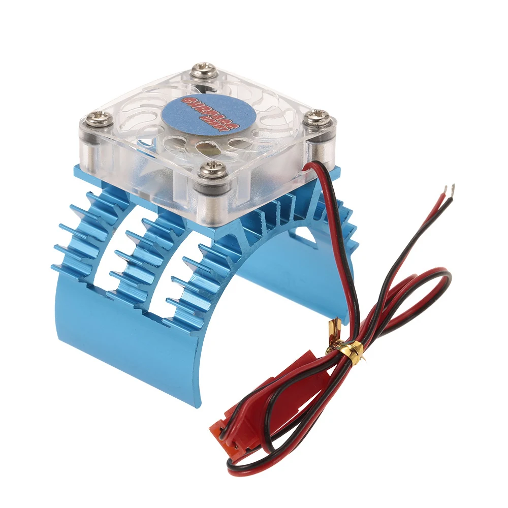 Радиатор двигателя с охлаждающим вентилятором для RC автомобиля 1/10 HSP HPI Wltoys Kyosho