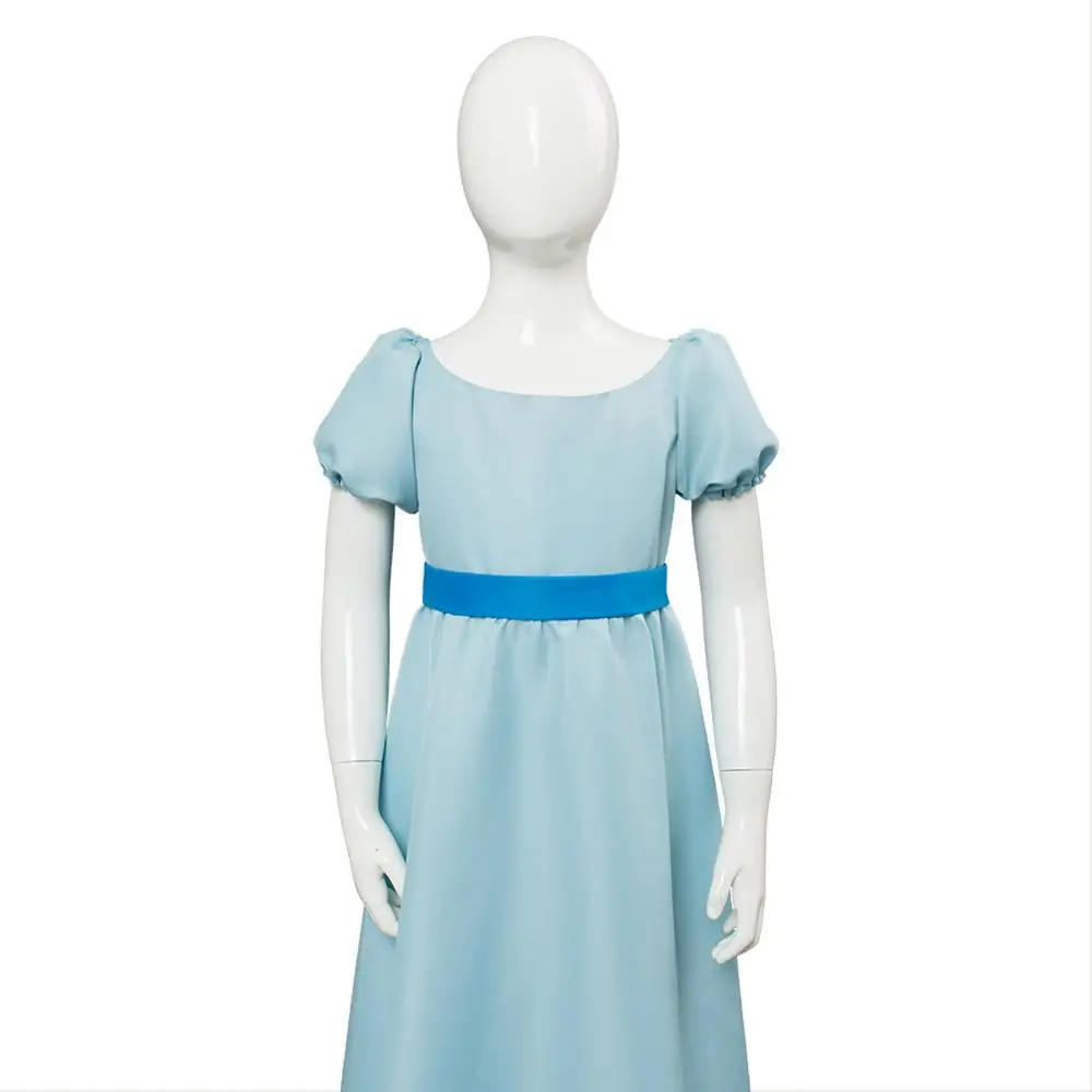 

Movie Peter Pan Girls Wendy Cosplay Dress Costume for Kids Children little girl carnival Cosplay Costume dress
