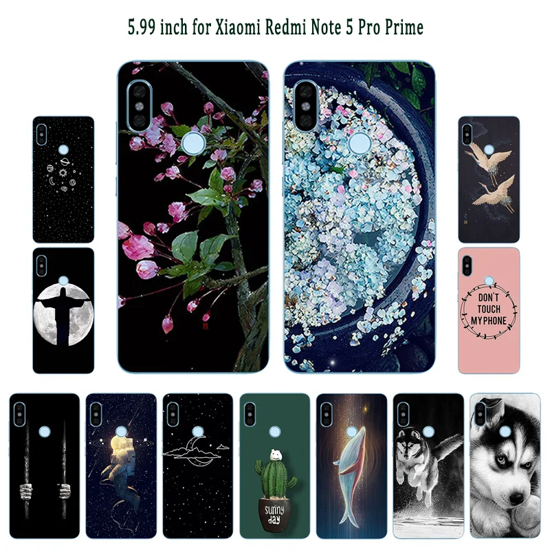 Чехол для Redmi Note 5 Pro 64 ГБ силиконовая задняя крышка окрашенные бобы Xiaomi Prime Global 99