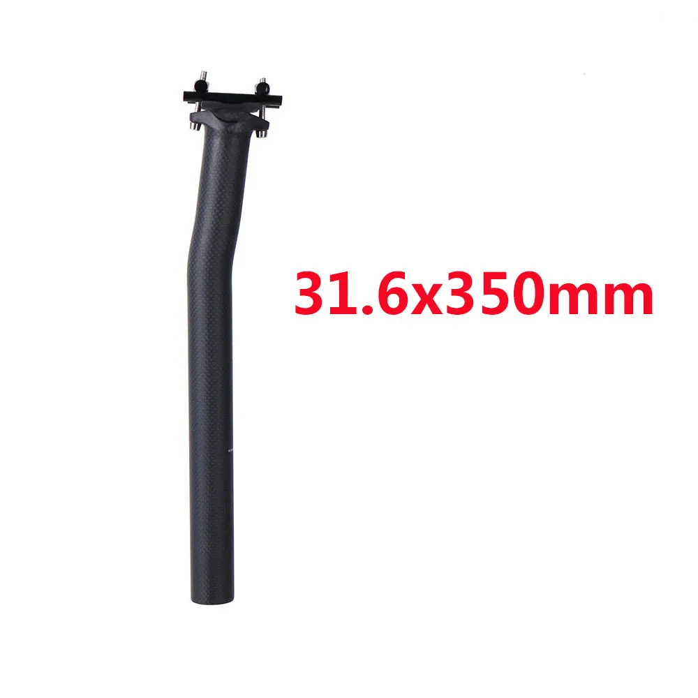 31.6x350mm-6228 Дорожный/MTB велосипед из углеродного волокна подседельный штырь 27,2/31,6 мм горные велосипеды подседельный штырь, смещение 25 мм 20 мм 3 к матовый - Цвет: 31.6x350mm-6228