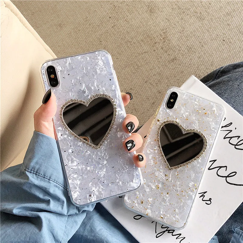 GlamPhone чехол, белый зеркальный чехол для телефона, для iPhone X, XS, Max, XR, мягкий ТПУ чехол для iPhone 7, 8, 6, 6s Plus, чехол, Coque Fund