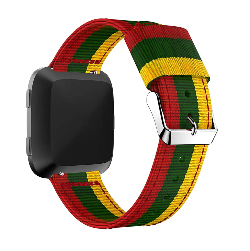 TORQUILA тонкий тканый нейлон для Fitbit Versa фитнес часы браслет замена дышащий светильник вес спортивный браслет
