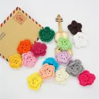 Chenkai 15 шт. 28 мм 100% хлопок ручная работа вязание крючком цветы сделай сам украшение Детская соска пустышка ювелирные изделия сенсорные игрушки подарки
