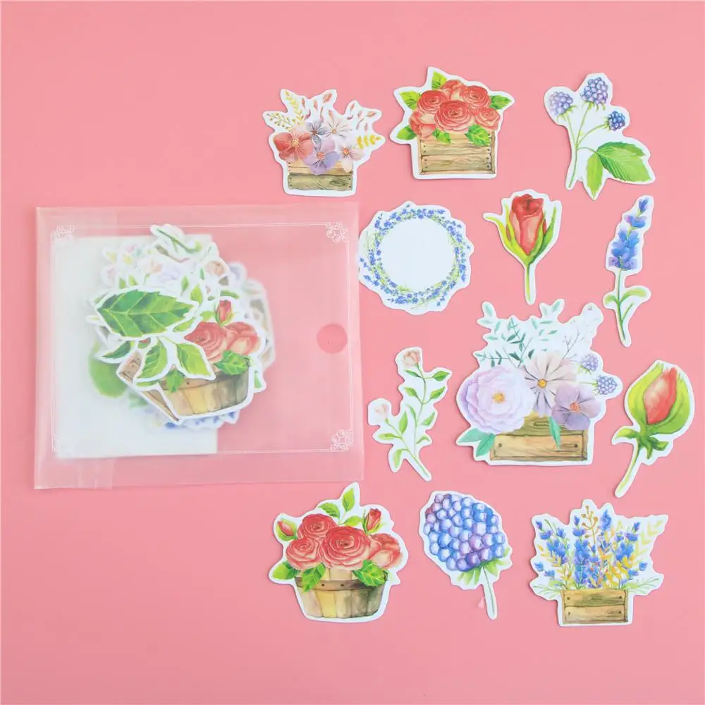 DIY милые кавайные животные бумажные наклейки милый кот наклейки s для украшения дома Скрапбукинг дневник 1083 - Цвет: 24