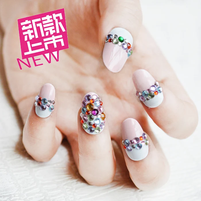 Лайт Сапфир Флэтбэк Страсс Камни для Нейл-Арта на Клейкой Основе Не Горячего Фиксажа Кристаллы DIY Украшения Драгоценные Камни.