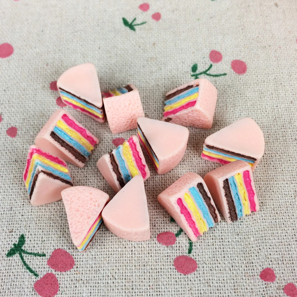 10 шт. плоская спина кабошон каваи искусственный торт для еды сделай сам украшение