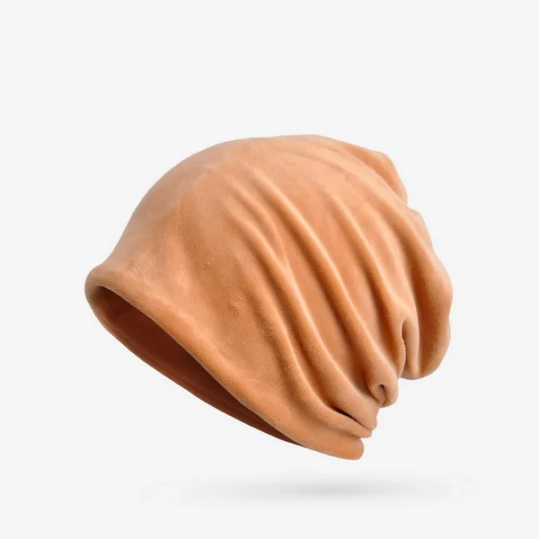 yellow NUZADA, зимняя шапка, одноцветная, унисекс, для мужчин и женщин, Skullies Beanies, шапка, Вязанная, двойные, многослойные шапочки, капот, две функции - Цвет: yellow