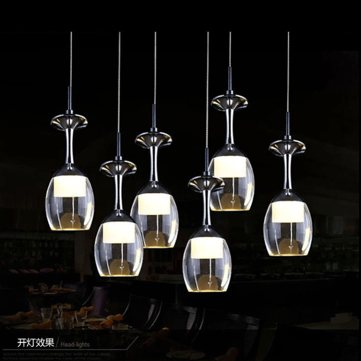 Высокое качество светодиодные чашки Люстра Свет Лебедь подвесной светильник для