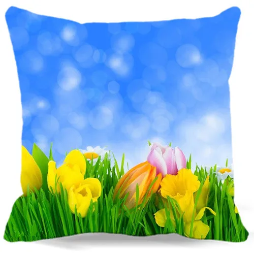 

Flowers Pillow Cover Tulips Home Pillow case Throw Pillow Covers