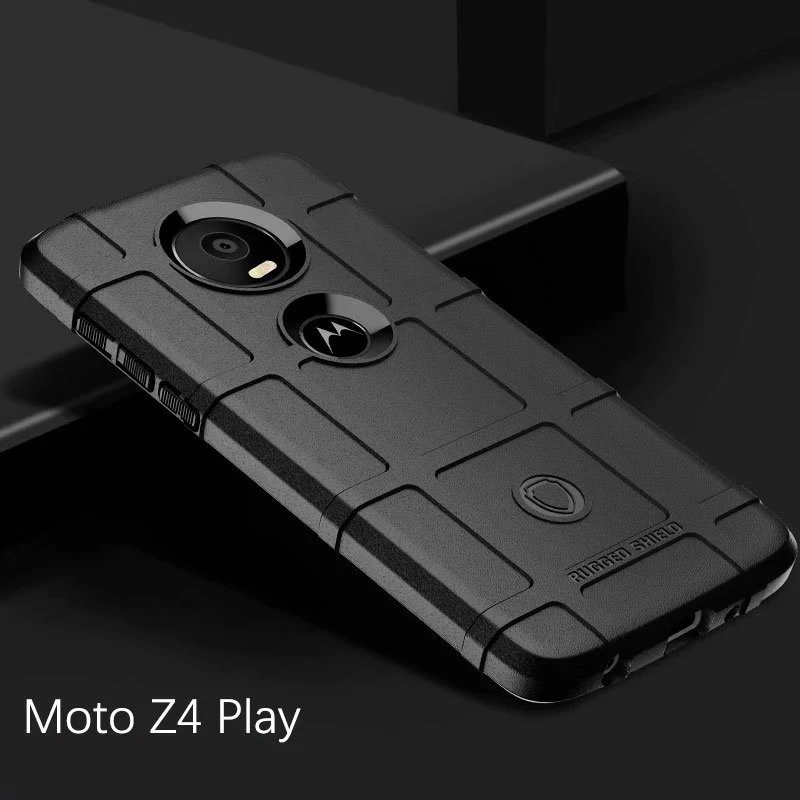 Чехол для Motorola MOTO Z4 Play Z3 Force с тяжелым военным уровнем защиты Armor Anti-knock TPU PC.
