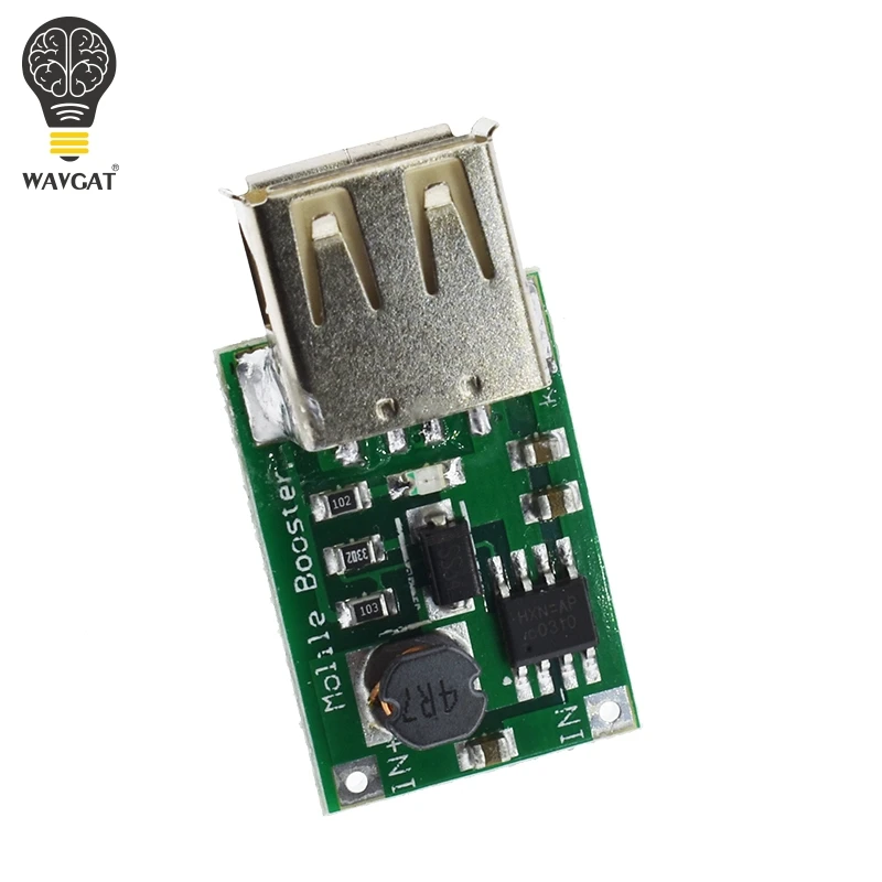 DC 2V 5V до 1200MA 1.2A повышающий усилитель USB Мобильный блок питания литиевая батарея