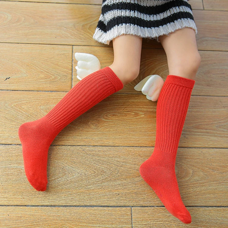 Весна 2018 платье принцессы до колена с бантом Оригинальная детская высокие носки