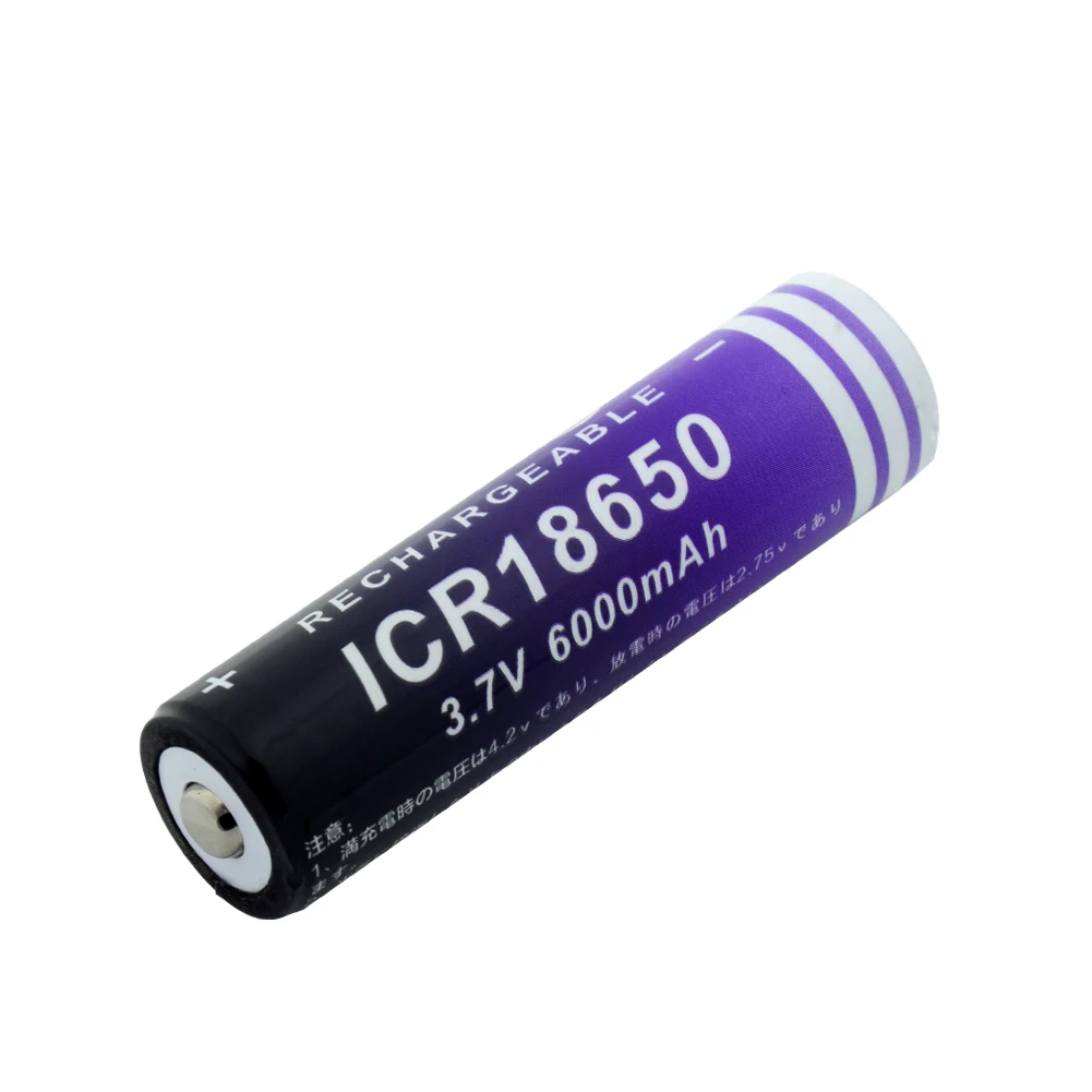 1/2/4/6/8/10 шт. 18650 Батарея 3 7 v 6000 мА/ч Ёмкость Li Ion Перезаряжаемые ICR сотовый телефон