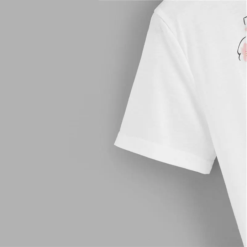 Dotfashion, парфюм и цветочный принт, футболка с коротким рукавом, лето, повседневные, Графические футболки для женщин, милые, молодежные, круглый вырез, футболки