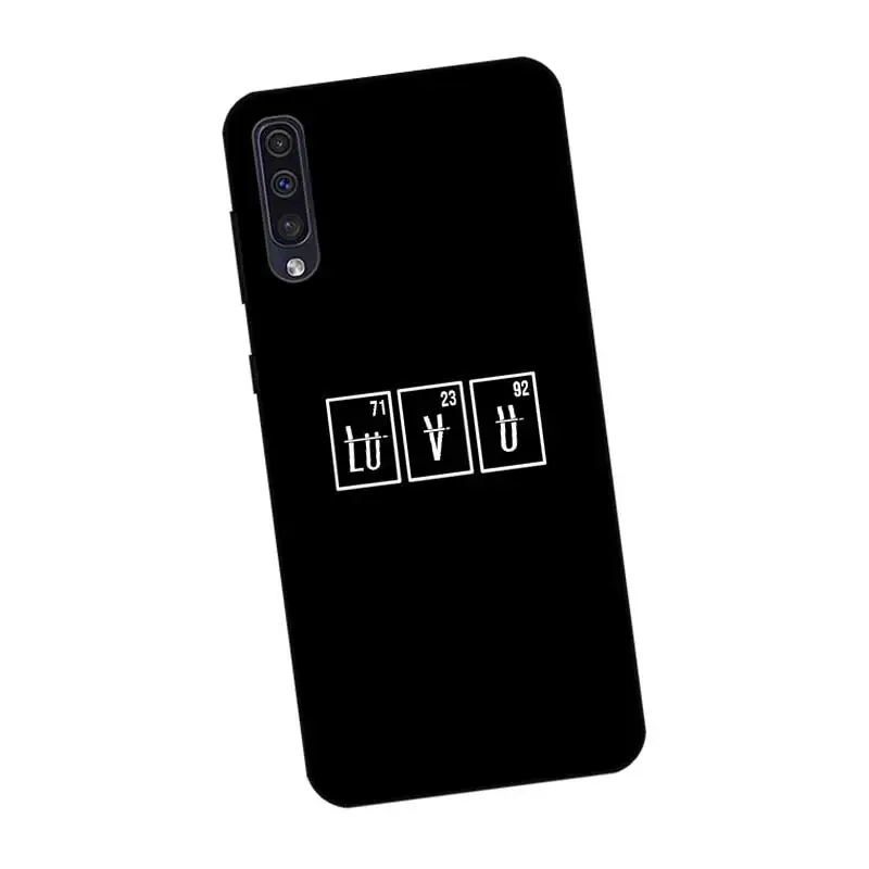 N407 Square Lattice Black Silicone Case For Samsung Galaxy A2 Core A6 A7 A8 A9 A10 A30 A40 A50 A60 A70 A80 A90 5G A20E Plus |