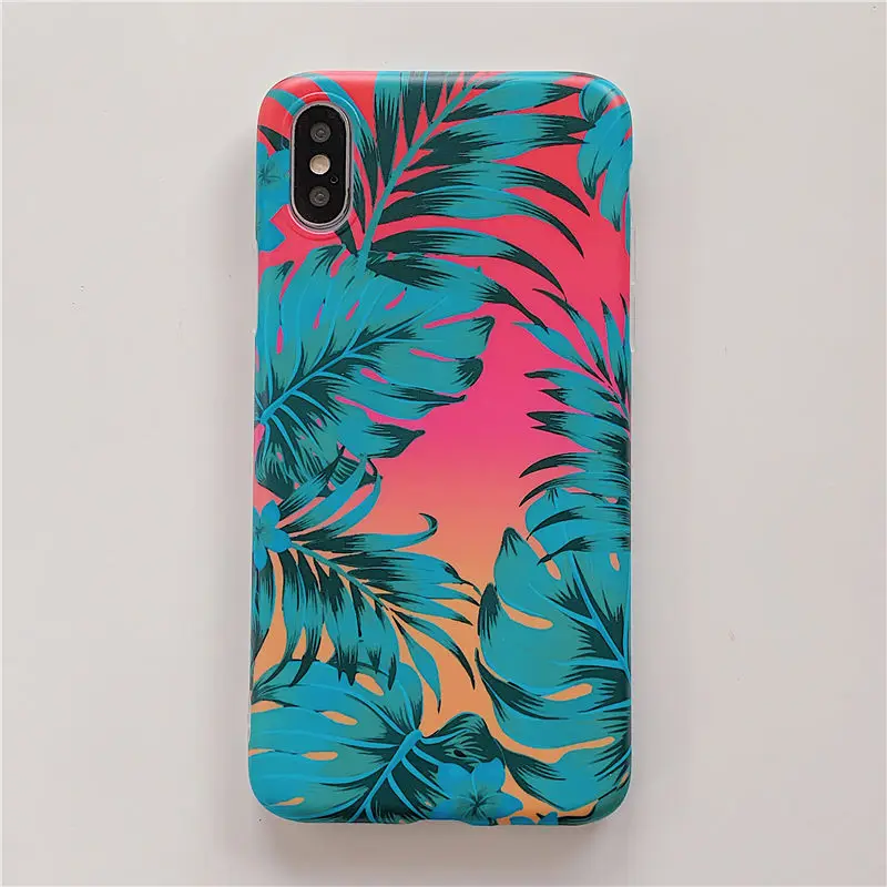 Style 5 Чехол FLYKYLIN Art Leaf Flower для huawei Nova 3e 4e чехол на P30 Pro P20 Lite mate 20 Чехлы IMD силиконовый чехол с подставкой - Цвет: Style 5