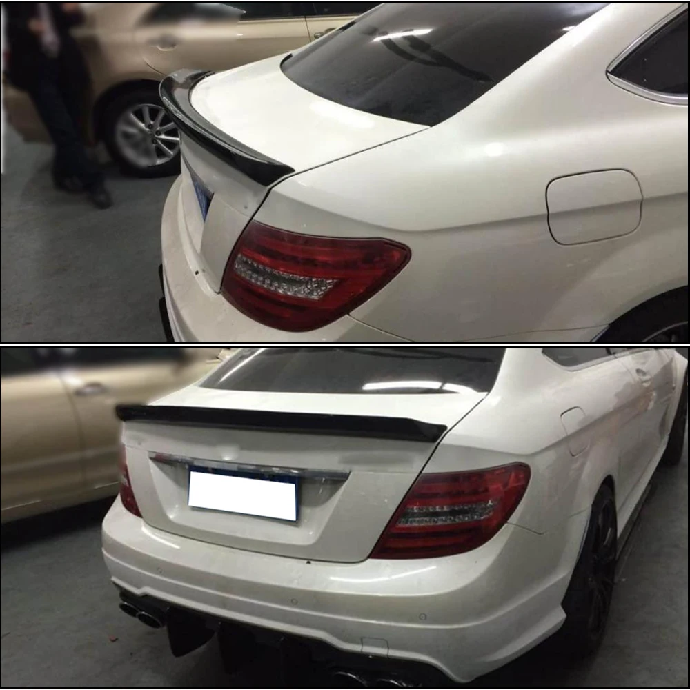 Спойлер заднего багажника, крыла для Mercedes-Benz c-класс W204 C180 C200 C250 C300 C63 AMG Coupe 2008- углеродное волокно/FRP