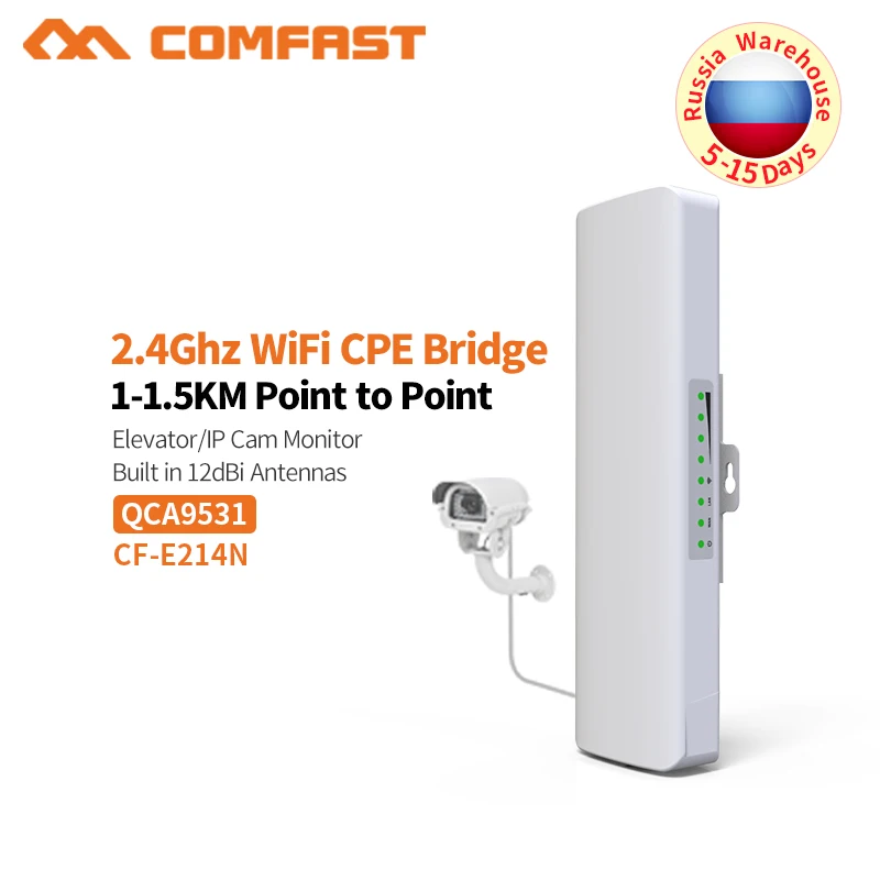 COMFAST 2. 4G Wifi мост 1 3 км удлинитель сре маршрутизатор 150 Мбит/с Wi Fi точка доступа