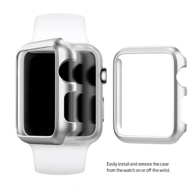 Для Apple Watch Band 44 мм 40 мм чехол для iWatch 4 Рамка PC защитный бампер защитные чехлы Золотая защитная оболочка Funda Etui