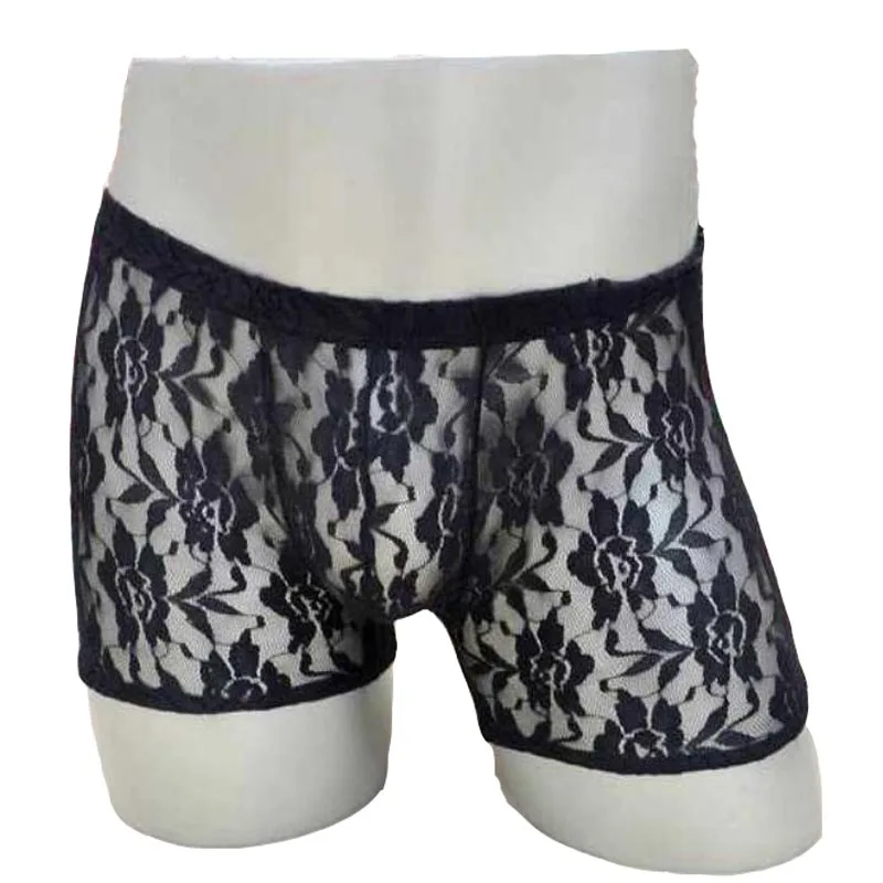 Трусы боксеры мужские кружевные 7 цветов цветов|mens lace lingerie|lingerie men sexysexy lingerie for |