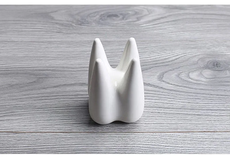 Керамика белое мясо в горшке маленький стол растение культура украшение дома