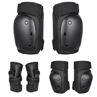 aozbz 6pcs elbow knee children ski scooter safety guard knee pads high density fall prevention cover support adult children