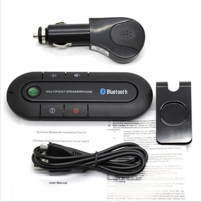 Hands free Phone Беспроводной Bluetooth гарнитуры автомобильный FM трансмиттер MP3