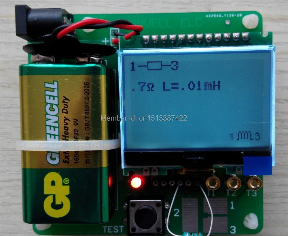 ТРАНЗИСТОР индуктивно конденсаторный ESR метр DIY MG328 Многофункциональный тест|test