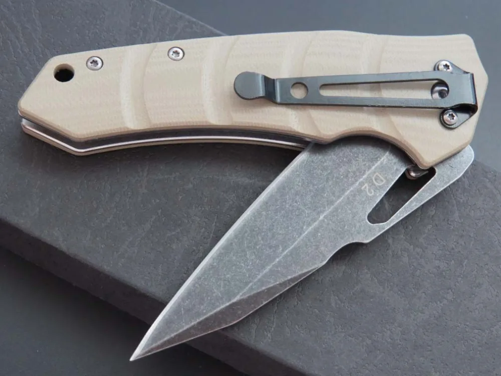 Складной нож Eafengrow EF57 D2 с ручкой из стали G10 58 59HRC тактический инструмент для