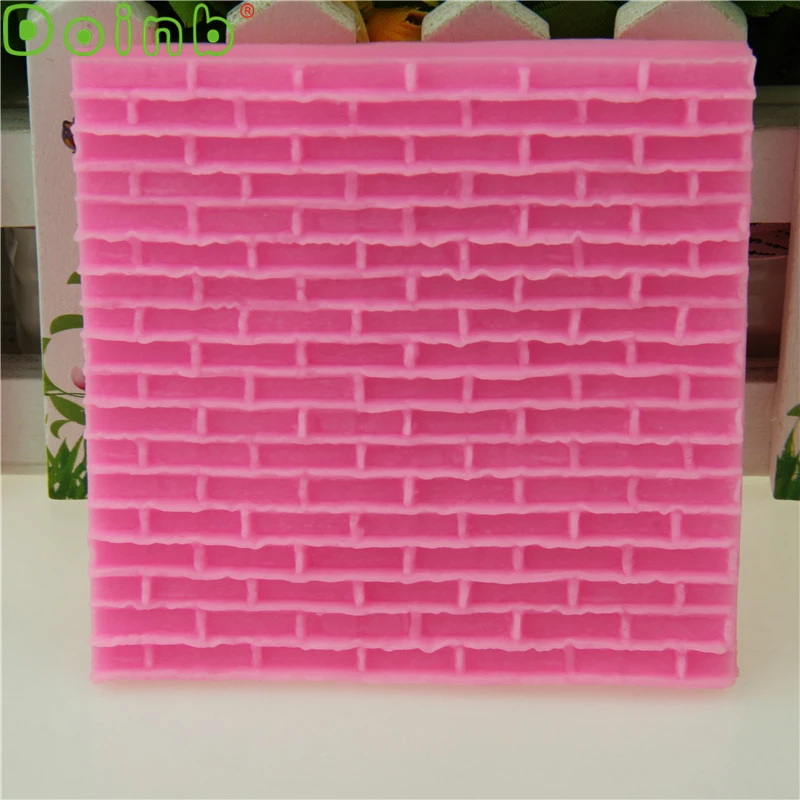 Кирпичная каменная стена кружевной силиконовый коврик Embosser формы для помадки