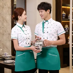 Летний пиджак с коротким рукавом для официантов, для ресторанов, для бара, H2267