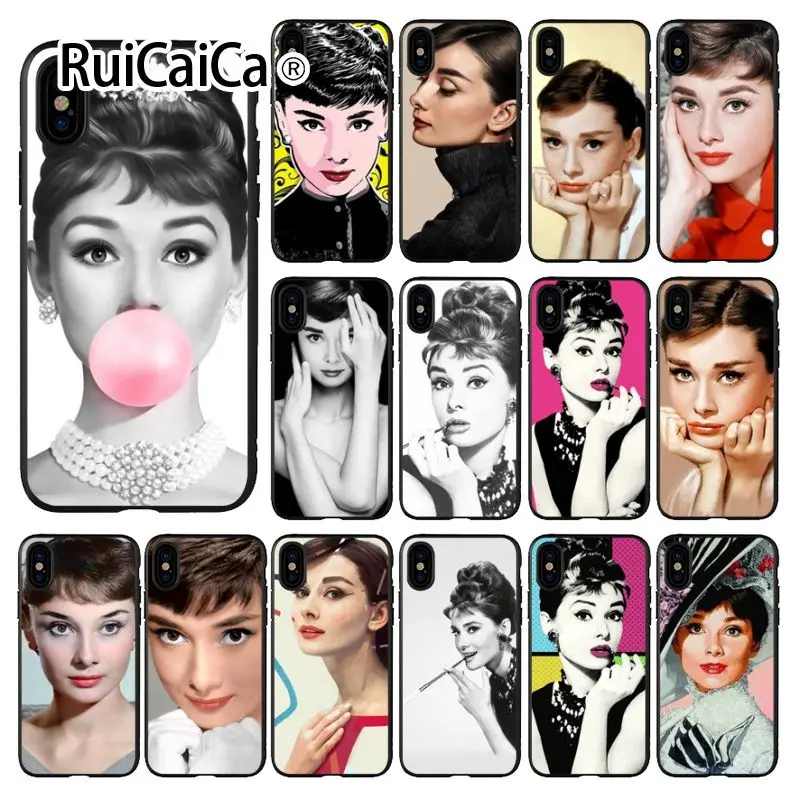 Ruicaica Одри Хепберн рукоделие принт рисунок чехол для телефона Apple iPhone 8 7 6 S Plus X XS MAX 5