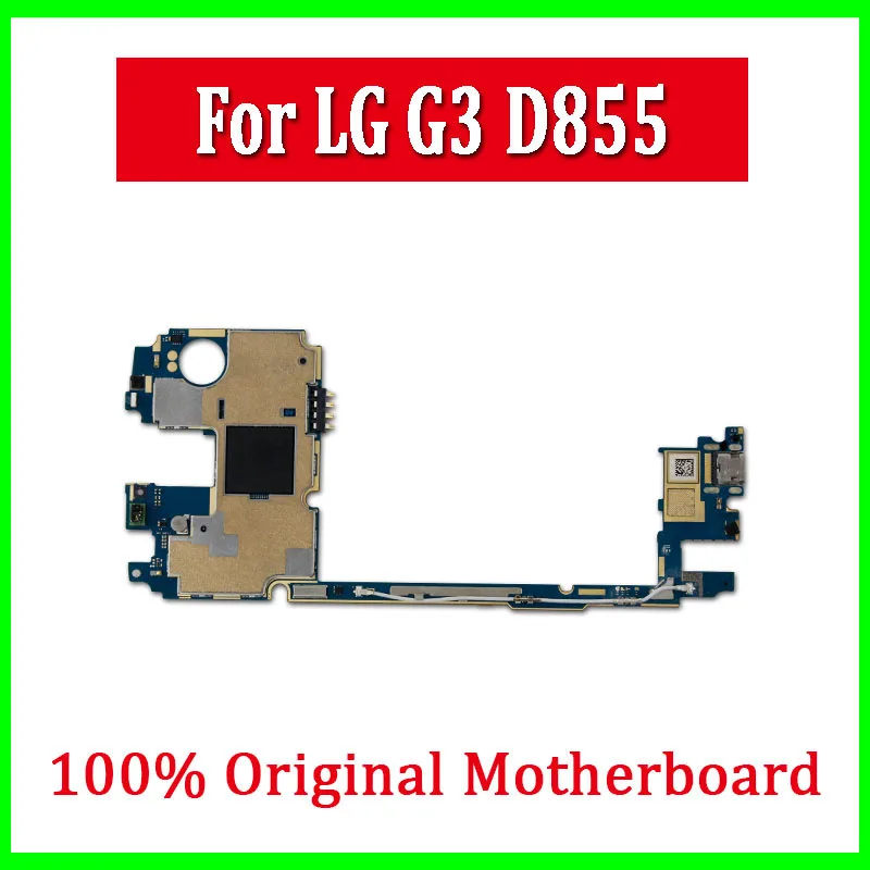 С полным чипы для LG G3 D855 материнская плата 32 ГБ оригинальный разблокированным Logic